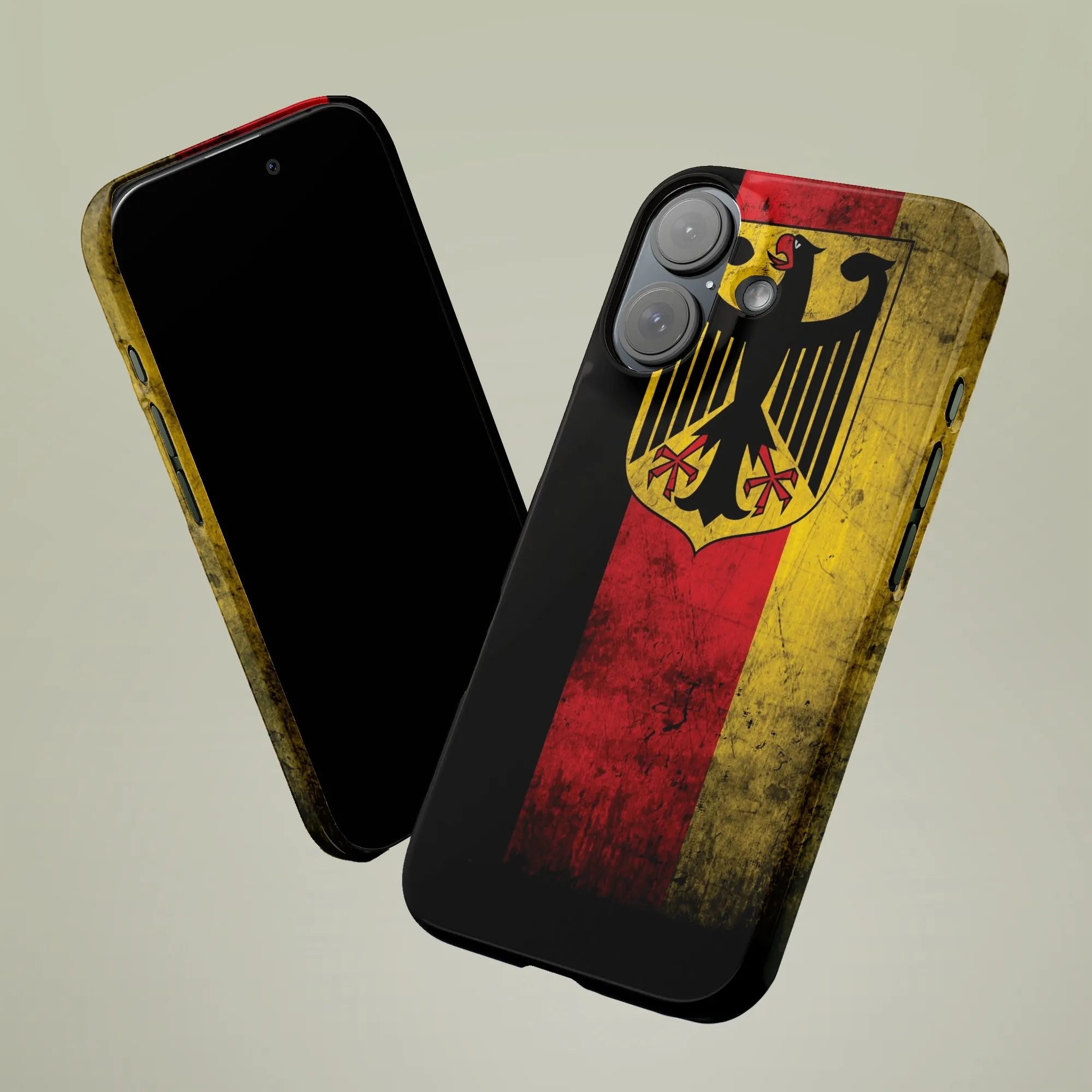 German Flag iPhone Case | Vintage Distressed German Eagle | Premium Dual Layer Protective Cover | Patriotic German Gift