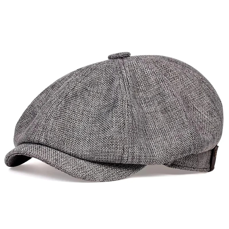 Vintage British Beret & Newsboy Cap - Wool Blend, Retro Chic Style for Timeless Fashion Statement